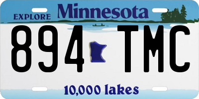 MN license plate 894TMC