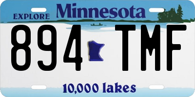 MN license plate 894TMF