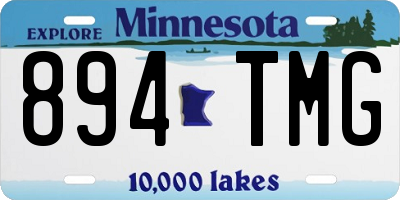 MN license plate 894TMG