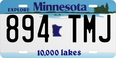 MN license plate 894TMJ