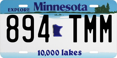 MN license plate 894TMM