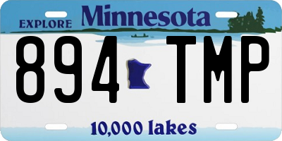 MN license plate 894TMP