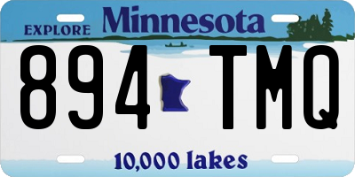 MN license plate 894TMQ