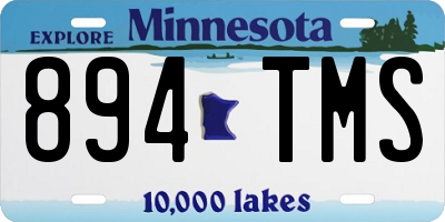 MN license plate 894TMS