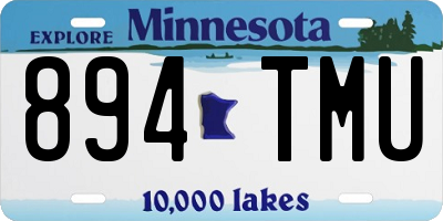 MN license plate 894TMU