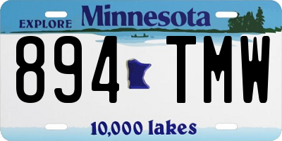 MN license plate 894TMW