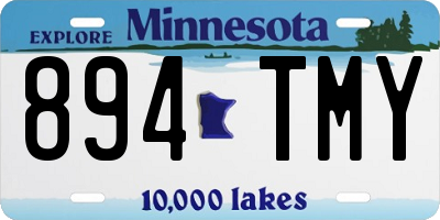 MN license plate 894TMY