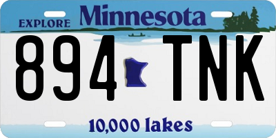 MN license plate 894TNK
