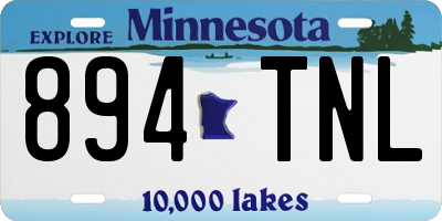 MN license plate 894TNL