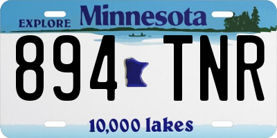 MN license plate 894TNR