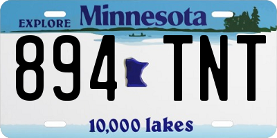 MN license plate 894TNT