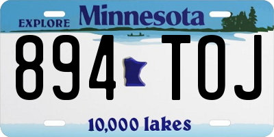 MN license plate 894TOJ