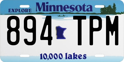 MN license plate 894TPM