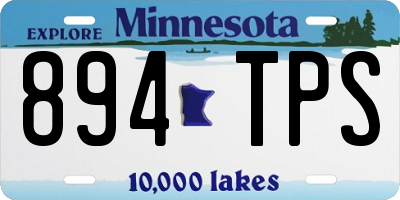 MN license plate 894TPS