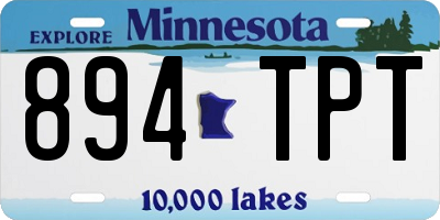 MN license plate 894TPT