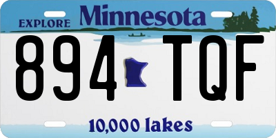 MN license plate 894TQF