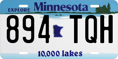MN license plate 894TQH