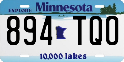 MN license plate 894TQO