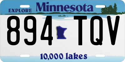 MN license plate 894TQV