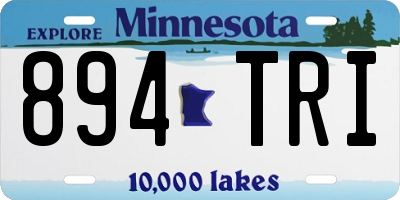 MN license plate 894TRI