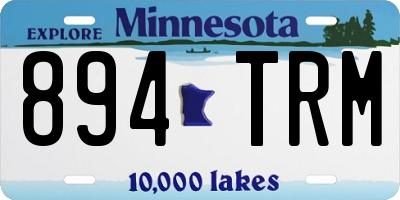 MN license plate 894TRM