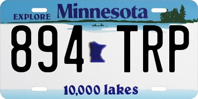 MN license plate 894TRP