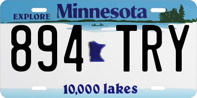 MN license plate 894TRY