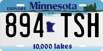 MN license plate 894TSH