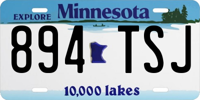 MN license plate 894TSJ