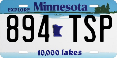 MN license plate 894TSP