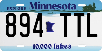 MN license plate 894TTL