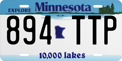 MN license plate 894TTP