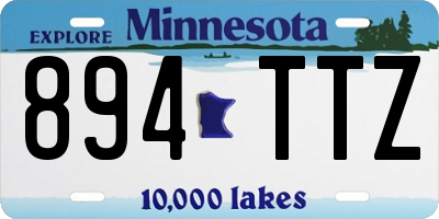 MN license plate 894TTZ