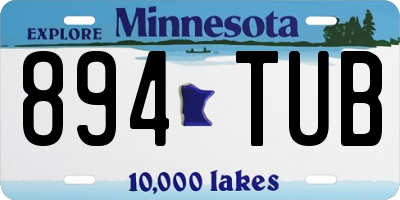 MN license plate 894TUB