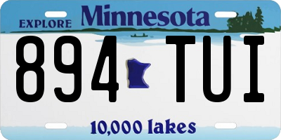 MN license plate 894TUI