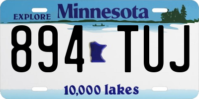 MN license plate 894TUJ