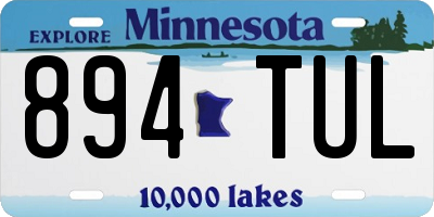 MN license plate 894TUL