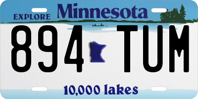 MN license plate 894TUM