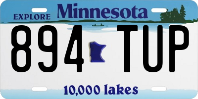 MN license plate 894TUP