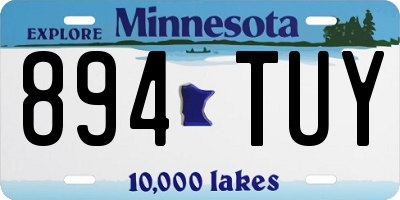 MN license plate 894TUY
