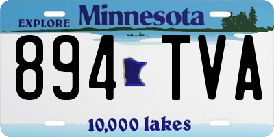 MN license plate 894TVA