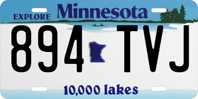 MN license plate 894TVJ