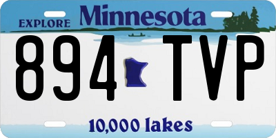 MN license plate 894TVP