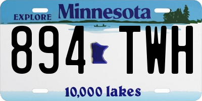 MN license plate 894TWH