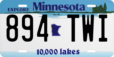 MN license plate 894TWI