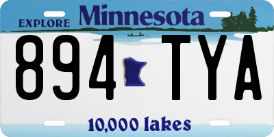 MN license plate 894TYA