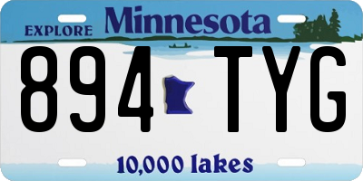 MN license plate 894TYG