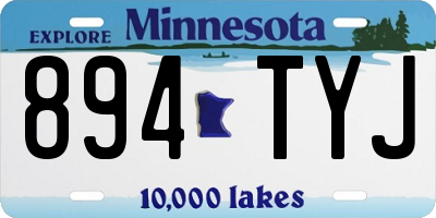 MN license plate 894TYJ