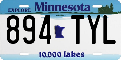 MN license plate 894TYL