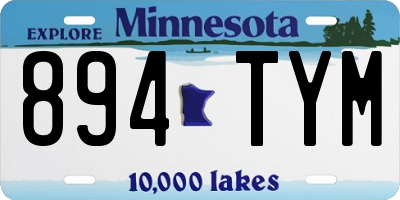 MN license plate 894TYM